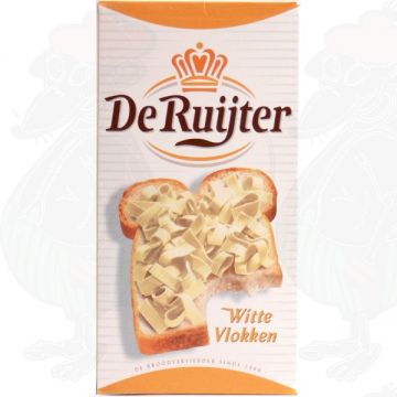 De Ruijter white chocolate flakes 200gr.