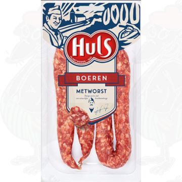 Huls Boerenmetworst 2 x 110 grammes