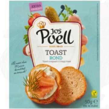 Jos Poell Toast Rond 50g