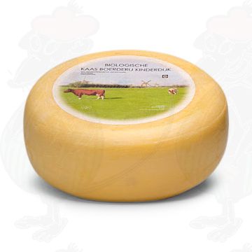 Jeune Fromage Biologique Affiné Kinderdijk | Qualité Supplémentaire | Fromage entier 5,4 kilos