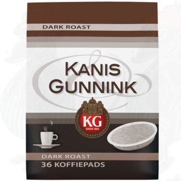 Kanis & Gunnink Dark Roast Dosettes de Café 36 pièces