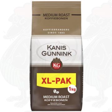 Kanis & Gunnink Medium Roast Grains de Café Format XL 1000 g