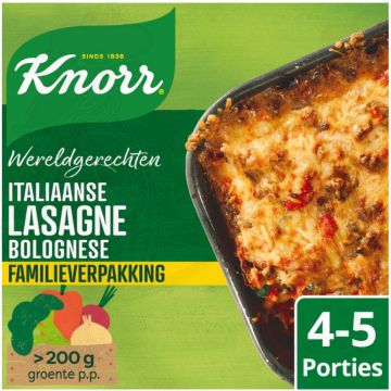 Knorr Wereldgerechten Lasagne Bolognese XXL Italiaanse 351 g