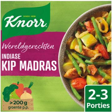 Knorr Wereldgerechten Maaltijdpakket Indiase Kip Madras 326 g