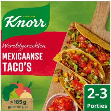 Knorr Wereldgerechten Maaltijdpakket Mexicaanse Taco's 136 g