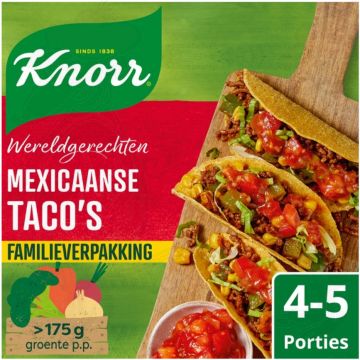 Knorr Wereldgerechten Maaltijdpakket Mexicaanse Taco's XL 245 g