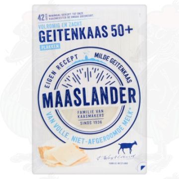 Fromage en tranches Maaslander Fromage de chèvre 50+ | 140 grammes en tranches