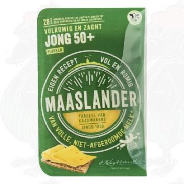 Fromage en tranches Maaslander cheese Young 50+ | 200 grammes en tranches