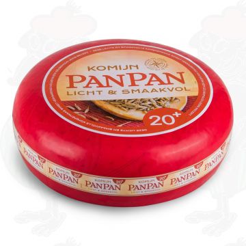 Pan Pan Fromage | Fromage au cumin maigre 20+ | Qualité Supplémentaire | Fromage entier 10,50 kilos
