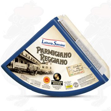 Parmigiano Reggiano D.O.P. - 22 mois | Qualité Premium | 4,5 kg - COIN 1/8