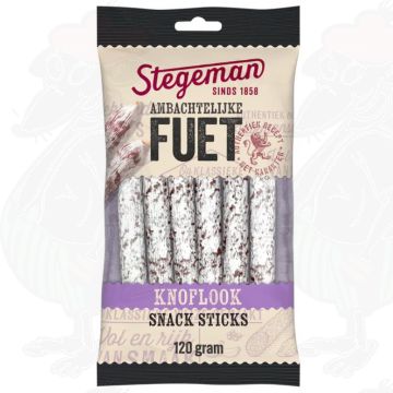 Stegeman Bâtonnets Snack Fuet Artisanal Ail 120 g