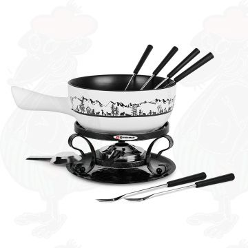 SERVICE A FONDUE FONTE EMAILLEE D17 CM