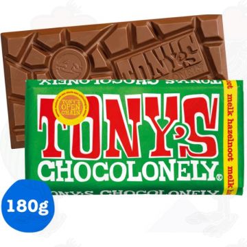Tony's Chocolonely Lait Chocolade reep Noisette 180 g