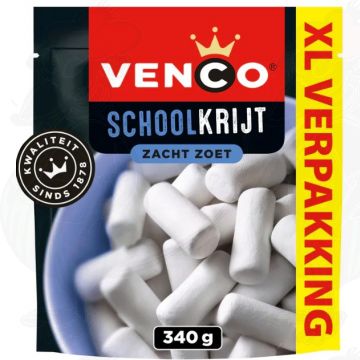 Venco Schoolkrijt Zacht Zoet XL Verpakking 340 g
