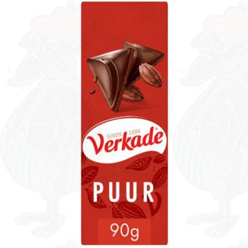Verkade Extra Noir Chocolade reep 90 g Fairtrade