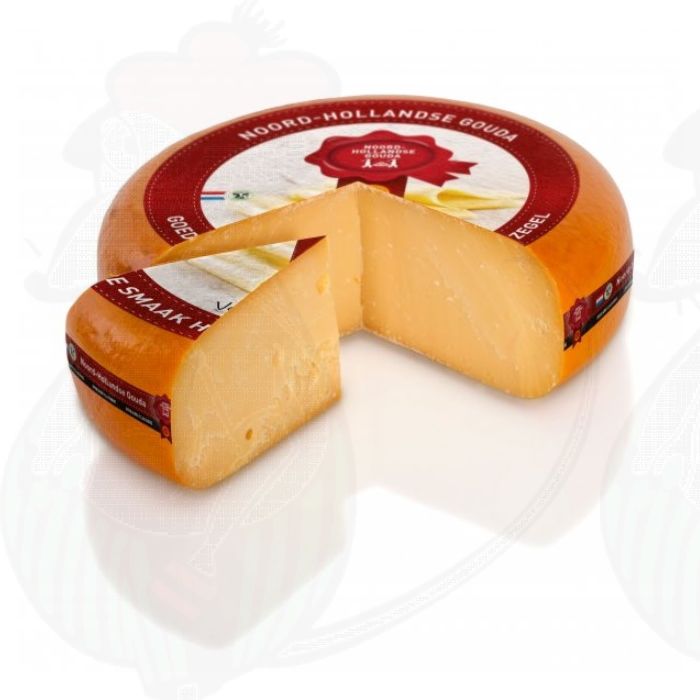 Fromage pérenne Gouda de Hollande du Nord avec le sceau rouge | Fromage entier 11 kilos main product photo