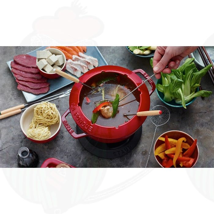 Staub Service à fondue Mini Noir 6pcs. 10cm